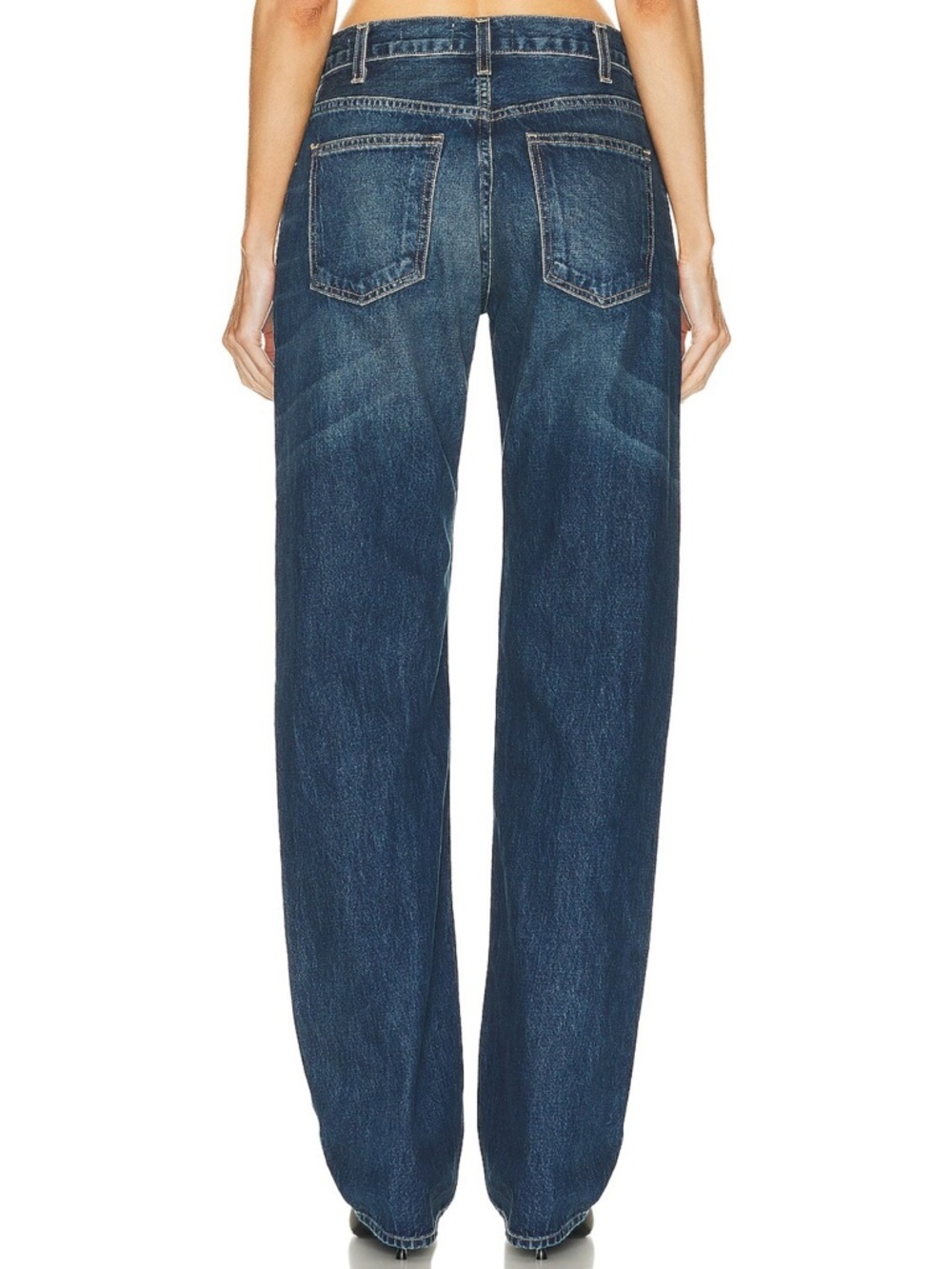 Nili Lotan Taylor Relaxed Straight Taper Rigid Denim Jeans Simon Wash Women’s 31 - Picture 2 of 9